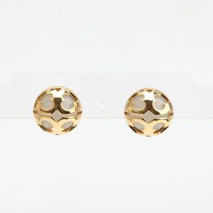 Tory Burch Gold/Clear Stud Miller Bubble Earrings